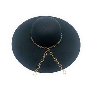 AUDREY-BLACK FEDORA HAT